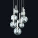 Bubbles 8 Light 23 inch Polished Nickel Pendant Ceiling Light