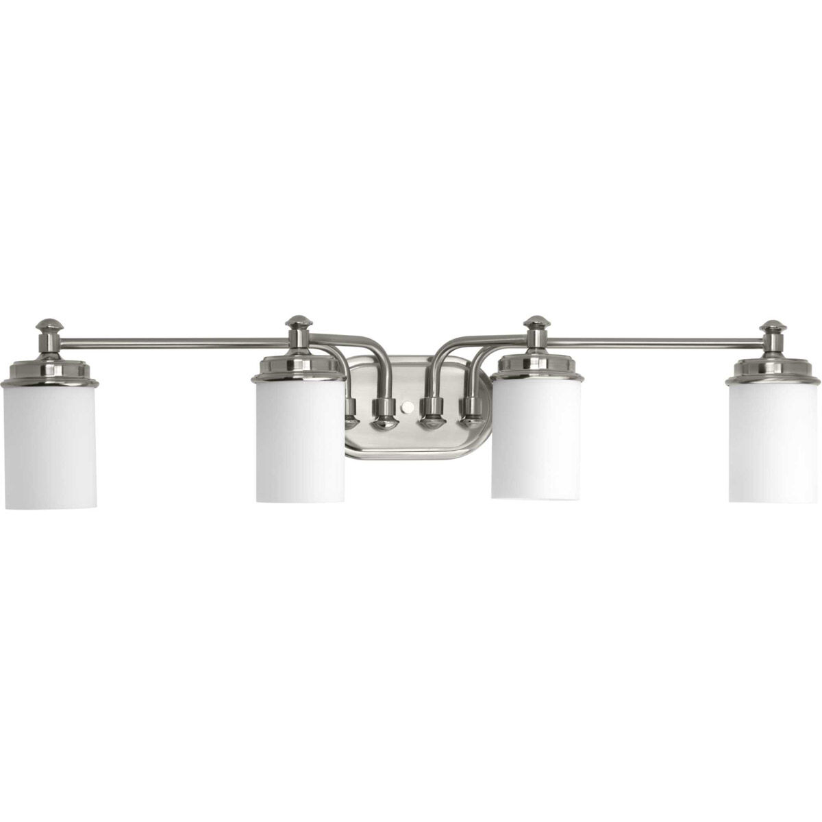 Glide 4 Light 34 inch Brushed Nickel Bath Vanity Wall Light, Design Series