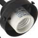 Universal LED Flat Black Fan Light Fitter, Shades Sold Separately