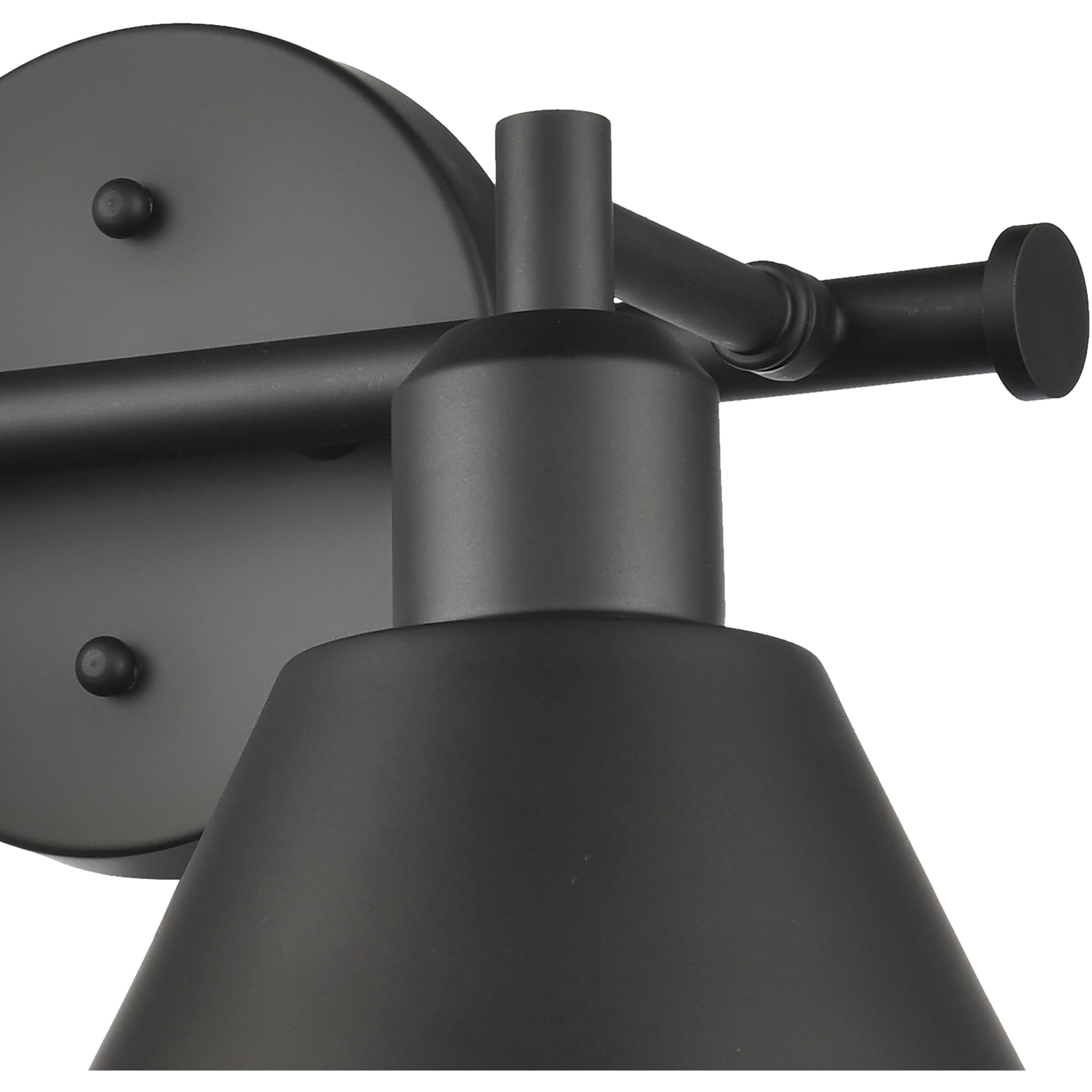 Abbington 2 Light 17.5 inch Matte Black Vanity Light Wall Light