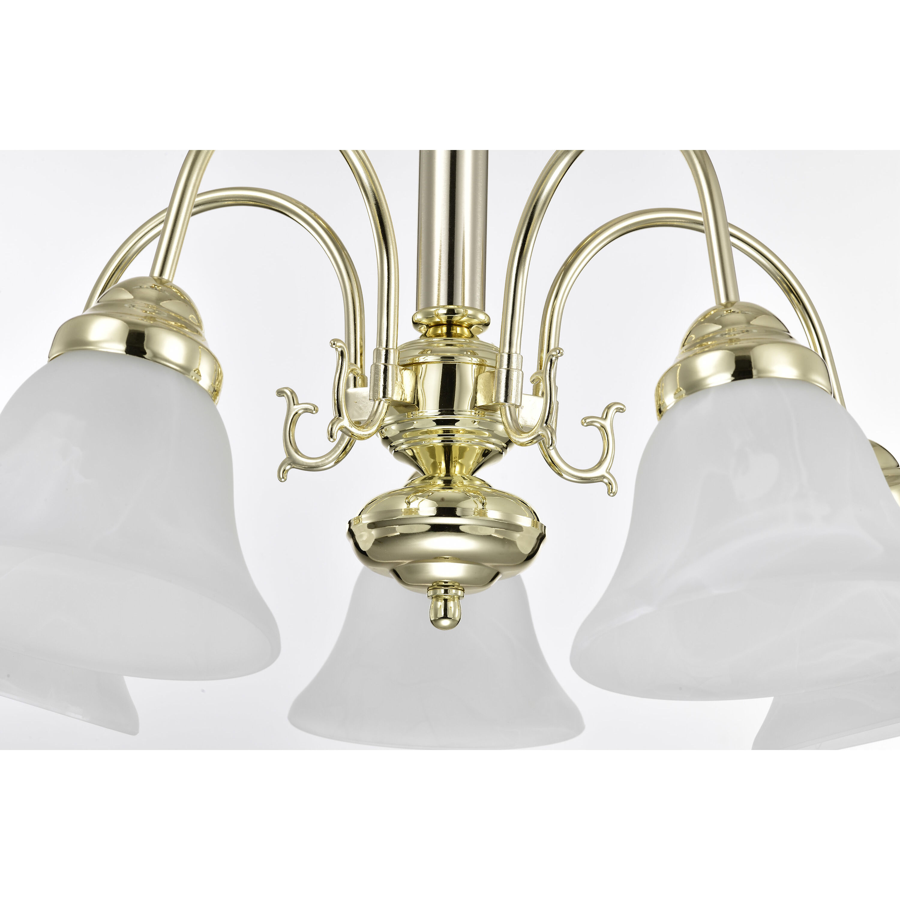 Ballerina 5 Light 24 inch Polished Brass Chandelier Ceiling Light 