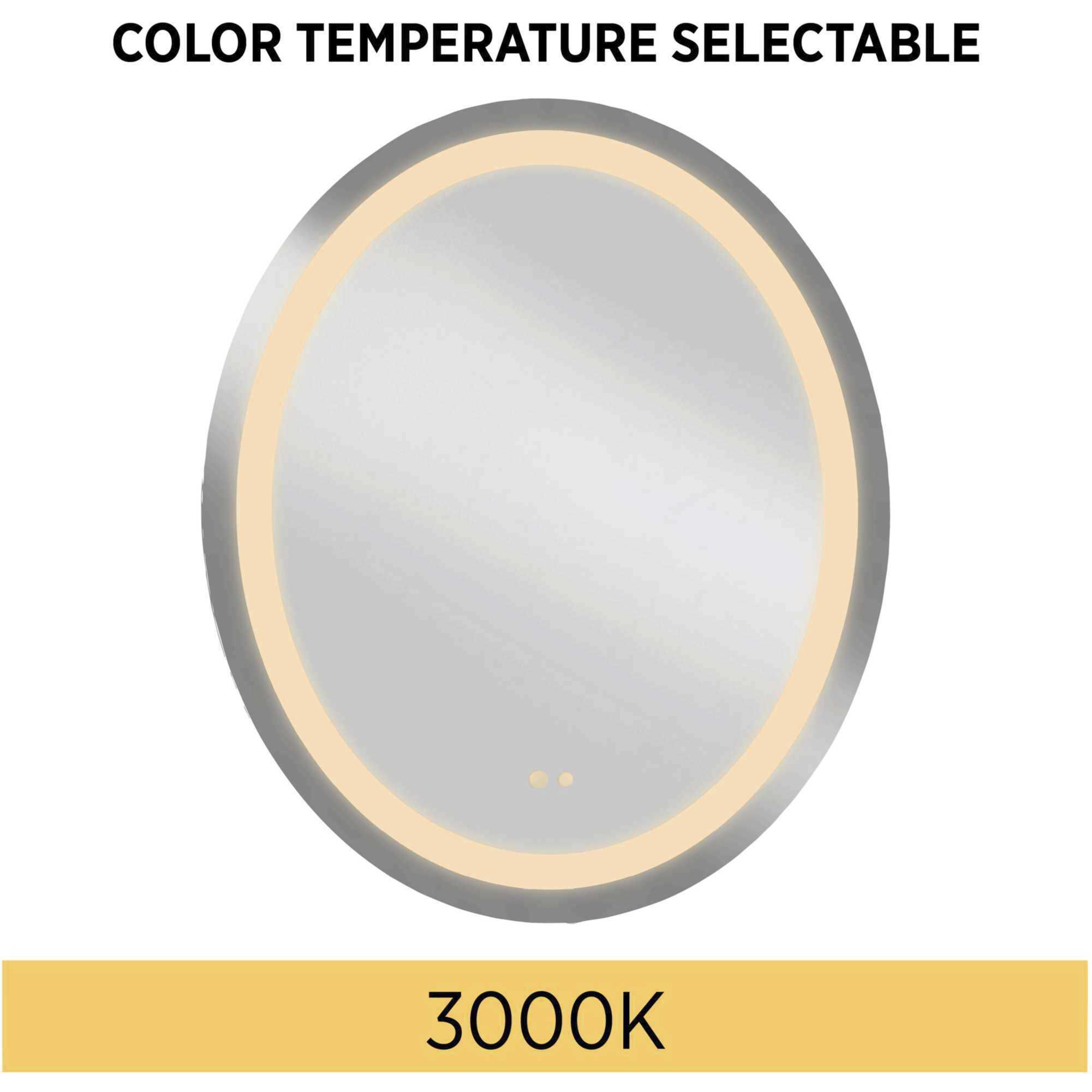 Captarent LED 36 X 30 inch White LED Mirror, Progress LED