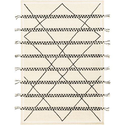 Zanafi Tassels 144 X 106 inch Beige Rug in 9 X 12, Rectangle