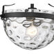 Quinn 1 Light 11 inch Matte Black Semi-Flush Ceiling Light