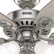 Builder 52 inch Brushed Nickel with Light Gray Oak/Warm Grey Oak Blades Ceiling Fan