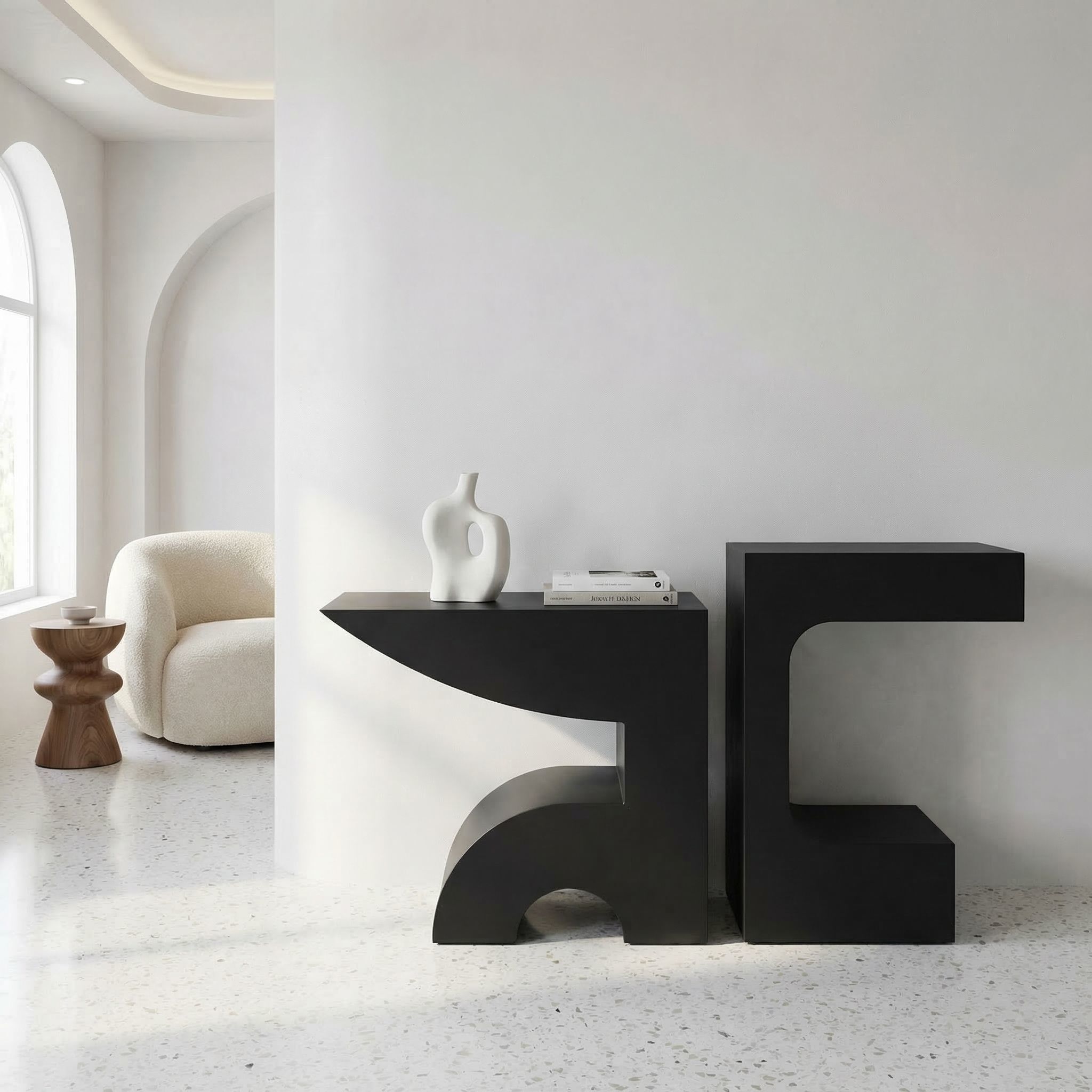 Shiba 60 X 14 inch Matte Black Console