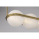 Vanderlane LED 49.5 inch Legacy Brass Linear Chandelier Ceiling Light