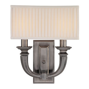 Phoenicia 2 Light 10 inch Polished Nickel Wall Sconce Wall Light