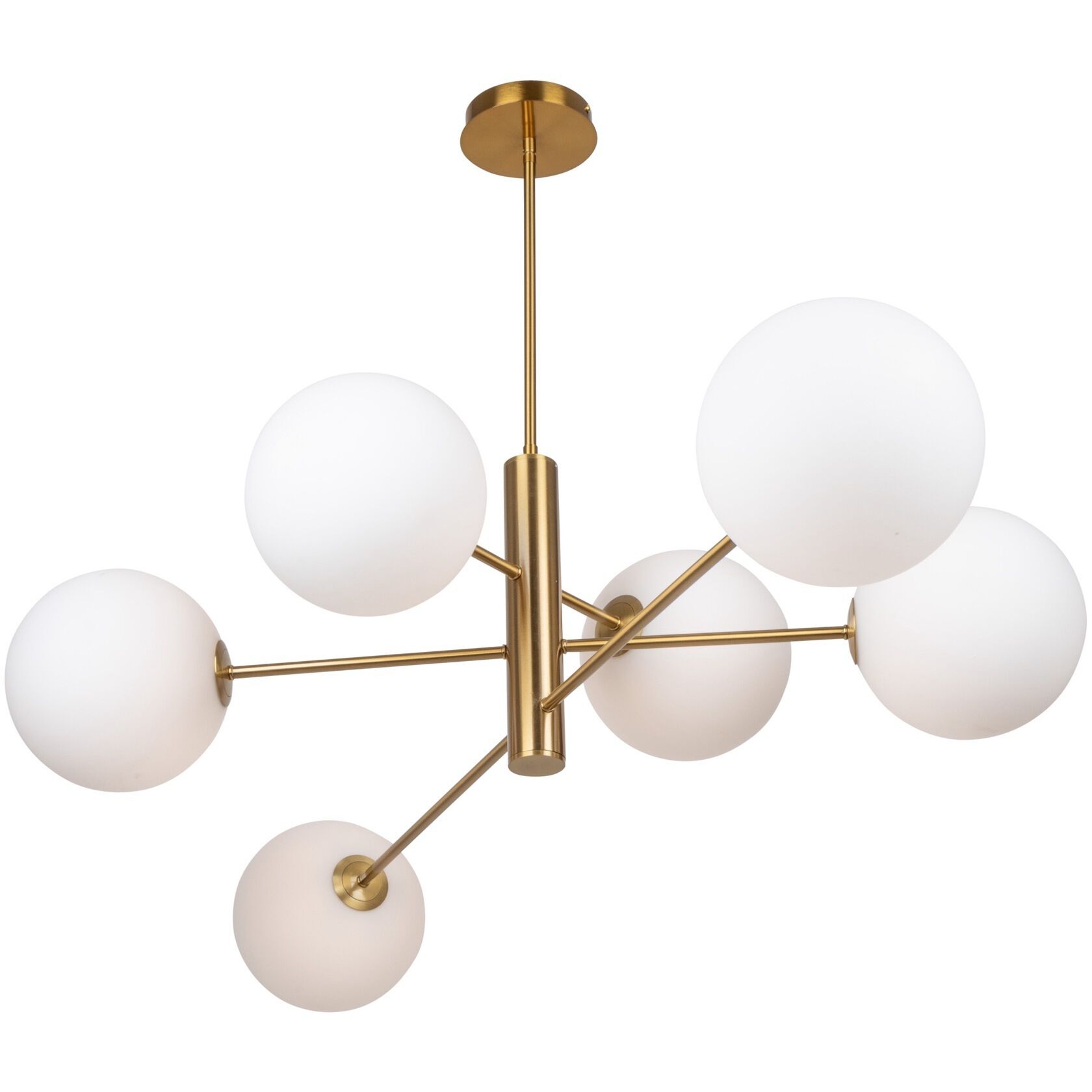 Aurelia LED 34.5 inch Brass Down Chandeliers Ceiling Light