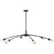 Atera LED 60 inch Black Oxide Chandelier Ceiling Light, Single Tier