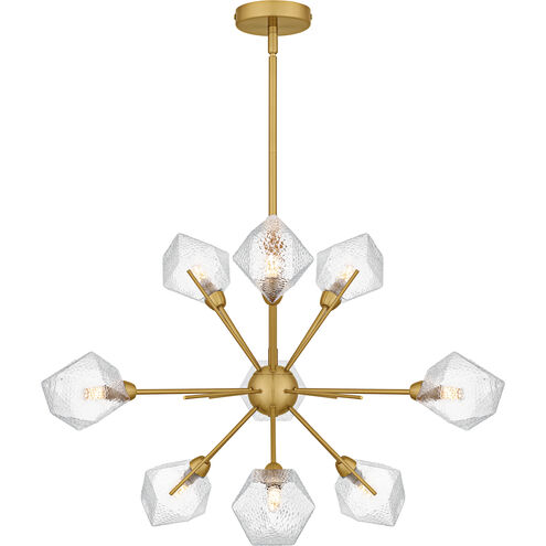 Salvador 9 Light 30 inch Brushed Gold Chandelier Ceiling Light