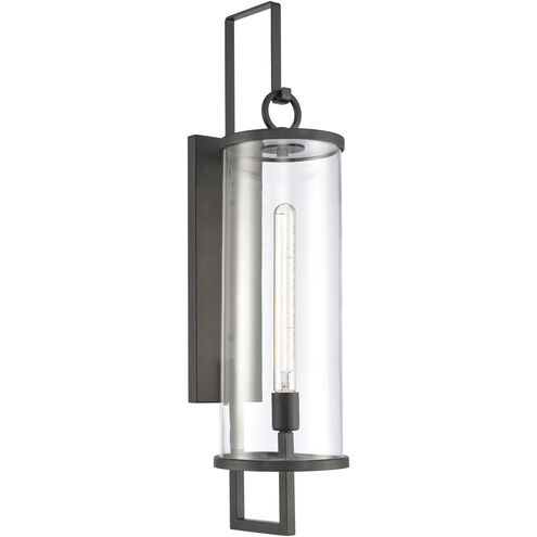 Hopkins 1 Light 30 inch Charcoal Black Outdoor Wall Sconce