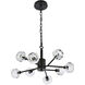 Graham 8 Light 24 inch Black Pendant Ceiling Light