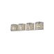 Canada 4 Light 27 inch Chrome Bathroom Vanity Lighting Wall Light