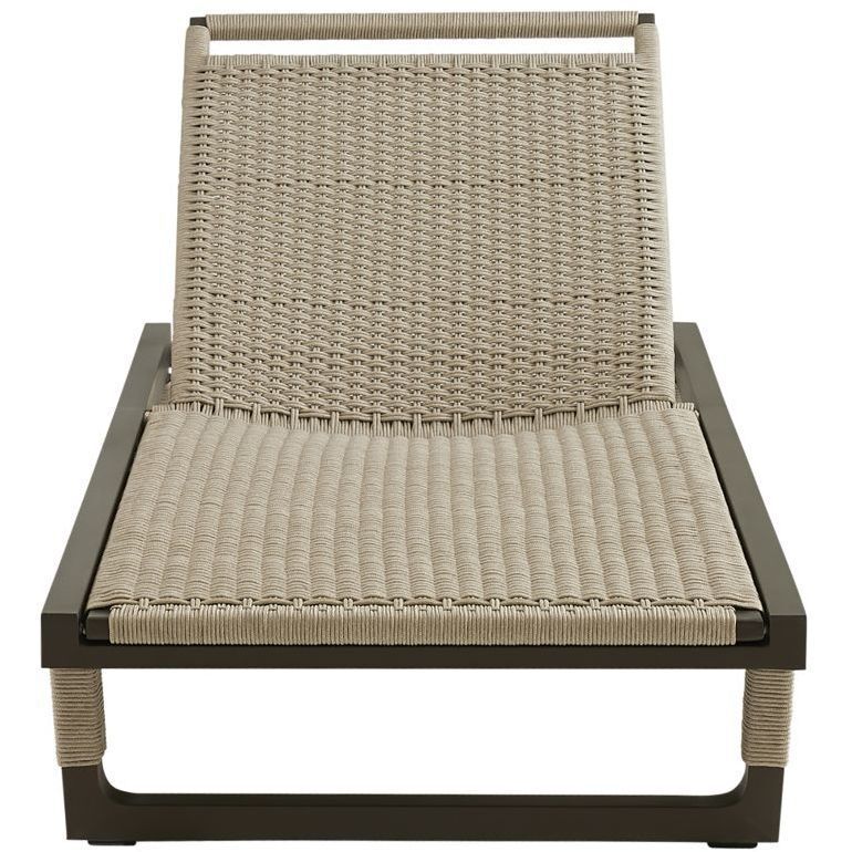 Daytona Buff and Blackened Bronze Outdoor Chaise