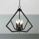 Prism 5 Light 20 inch Bronze Chandelier Ceiling Light