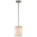 Moonstone 1 Light 8 inch Chinois Silver Leaf Pendant Ceiling Light, Aviva Stanoff Collection