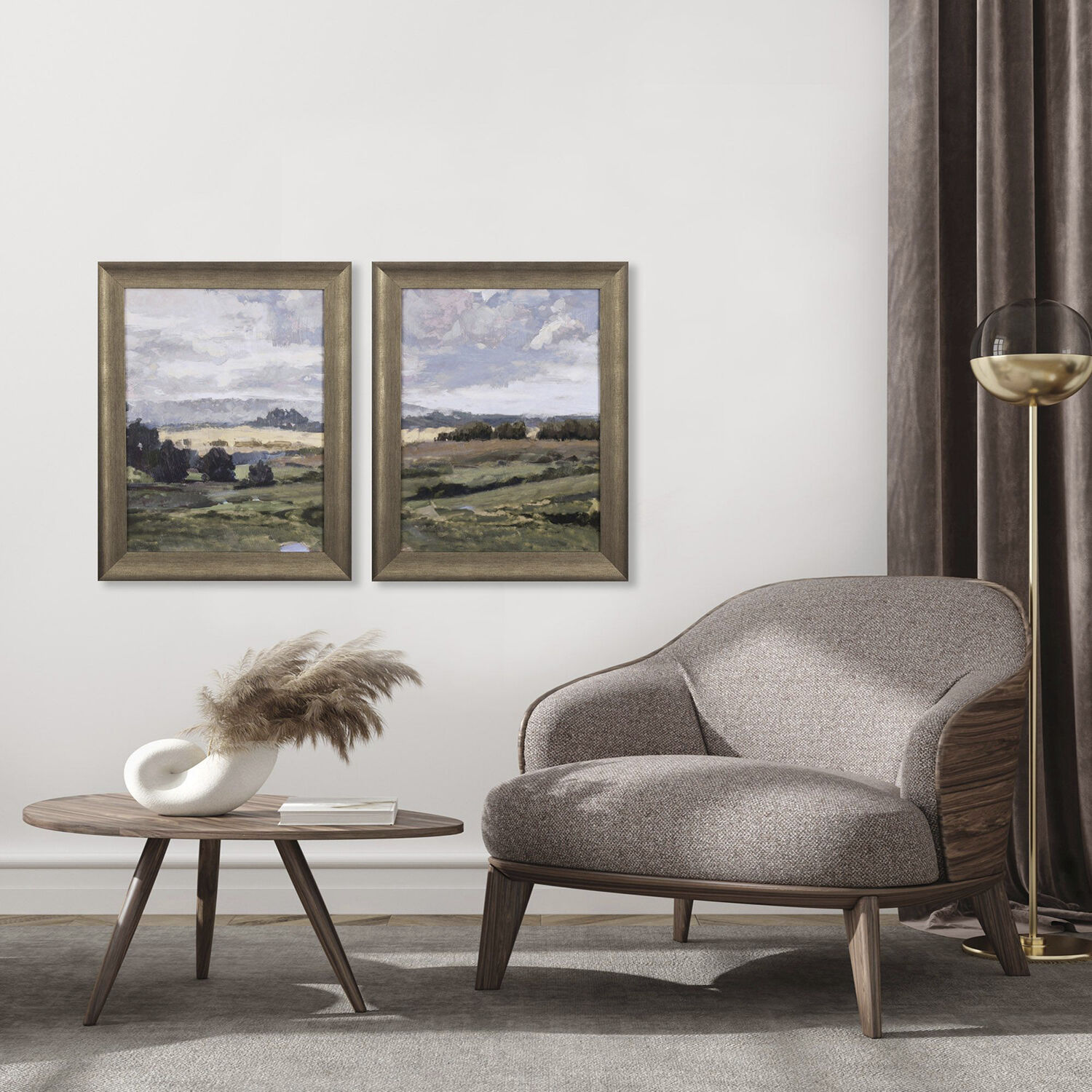 Landscapes 29 X 23 inch Non-Glass Framed Art, Propac