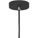 Ziggy 1 Light 12 inch Black with Polished Nickel Indoor Pendant Ceiling Light