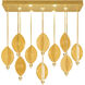 Embark 17 Light 59 inch Gold Pendant Ceiling Light