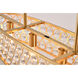 Canada 4 Light 10 inch Gold Chandelier Ceiling Light