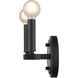 Sawyer 2 Light 12 inch Matte Black Vanity Light Wall Light