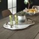 Stone And Twig Natural Marble and Cast Aluminum Indoor-Outdoor Tray