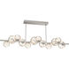 Gaia LED 72 inch Beige Silver Chandelier Ceiling Light in Amber, 2700K LED, Twisted Branch