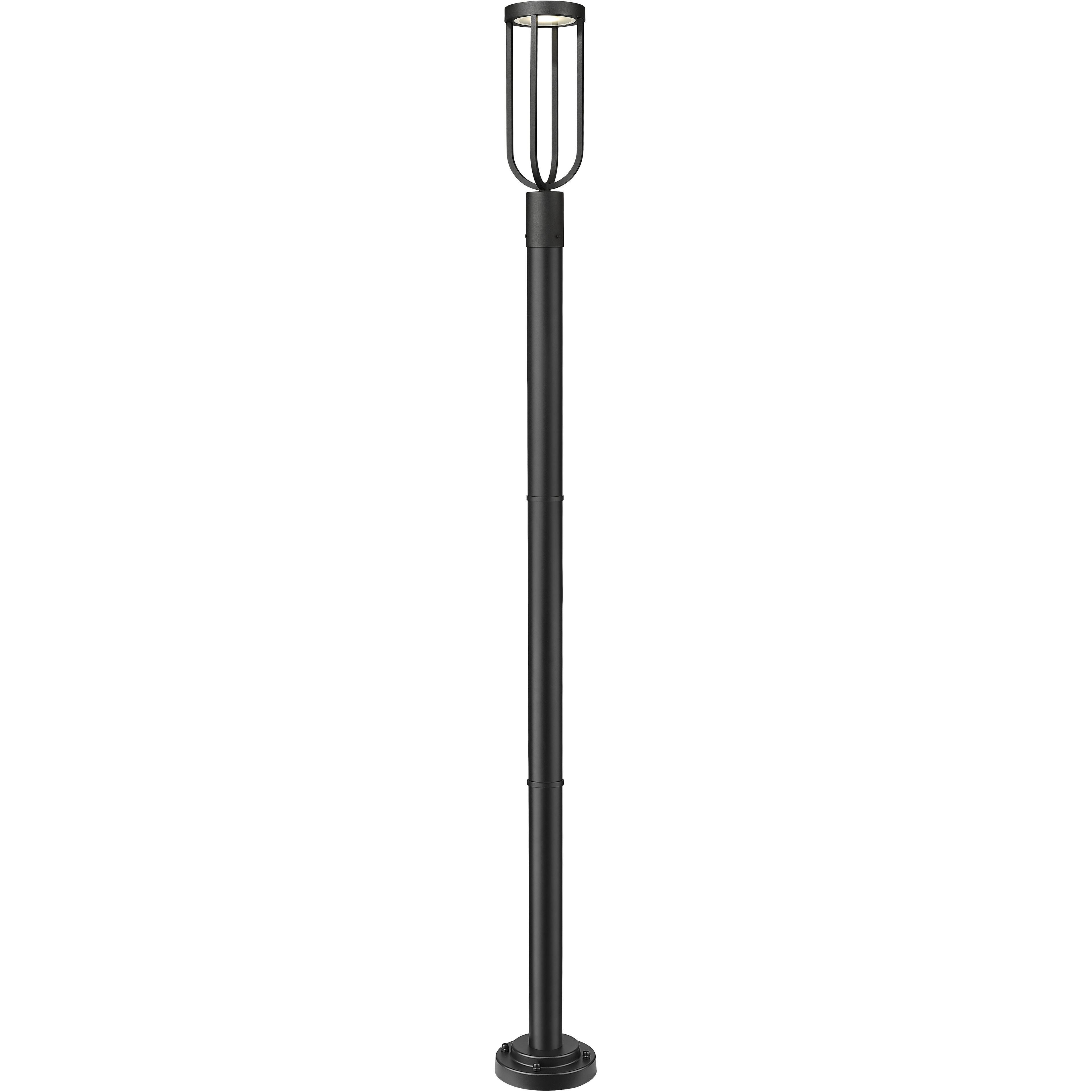 Leland LED 91.75 inch Sand Black Outdoor Post Mounted Fixture
