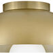 Stu LED 11 inch Lacquered Brass Foyer Light Ceiling Light, Flush Mount