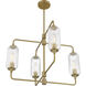 Holton 4 Light 26 inch Warm Brass Chandelier Ceiling Light