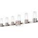 Midtown 6 Light 36 inch Brushed Nickel Bath Vanity Wall Light