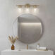 Brinley 3 Light 24 inch Champagne Bronze Bath Vanity Light Wall Light