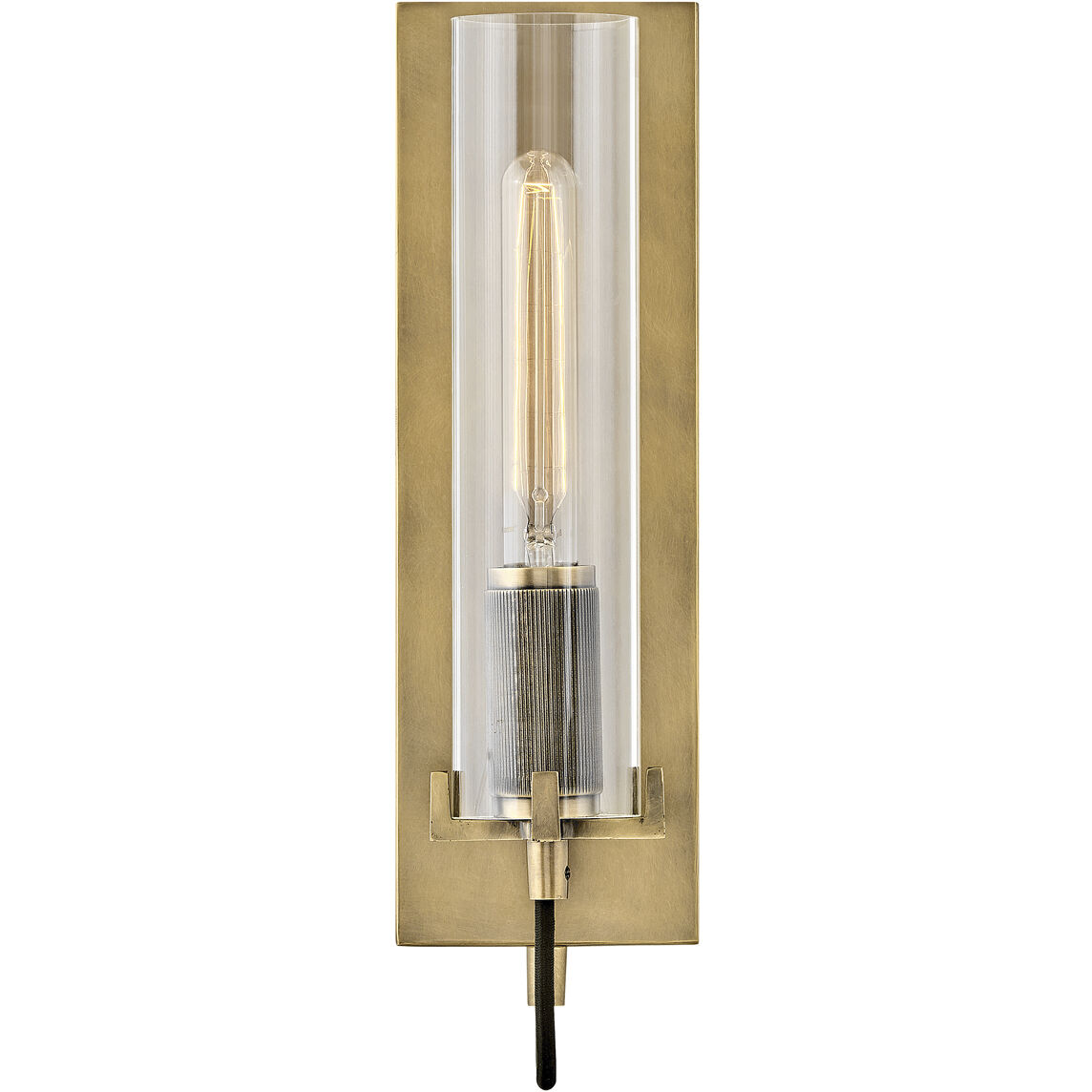 Ryden 1 Light 4.5 inch Heritage Brass Indoor Wall Sconce Wall Light in Clear