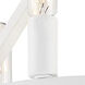Carousel 6 Light 12 inch Matte White Semi-Flush Ceiling Light