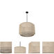 Cebu 5 Light 26 inch Matte Black Pendant Chandelier Ceiling Light