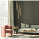Forest LED 12 inch Modern Gold Chandelier Ceiling Light