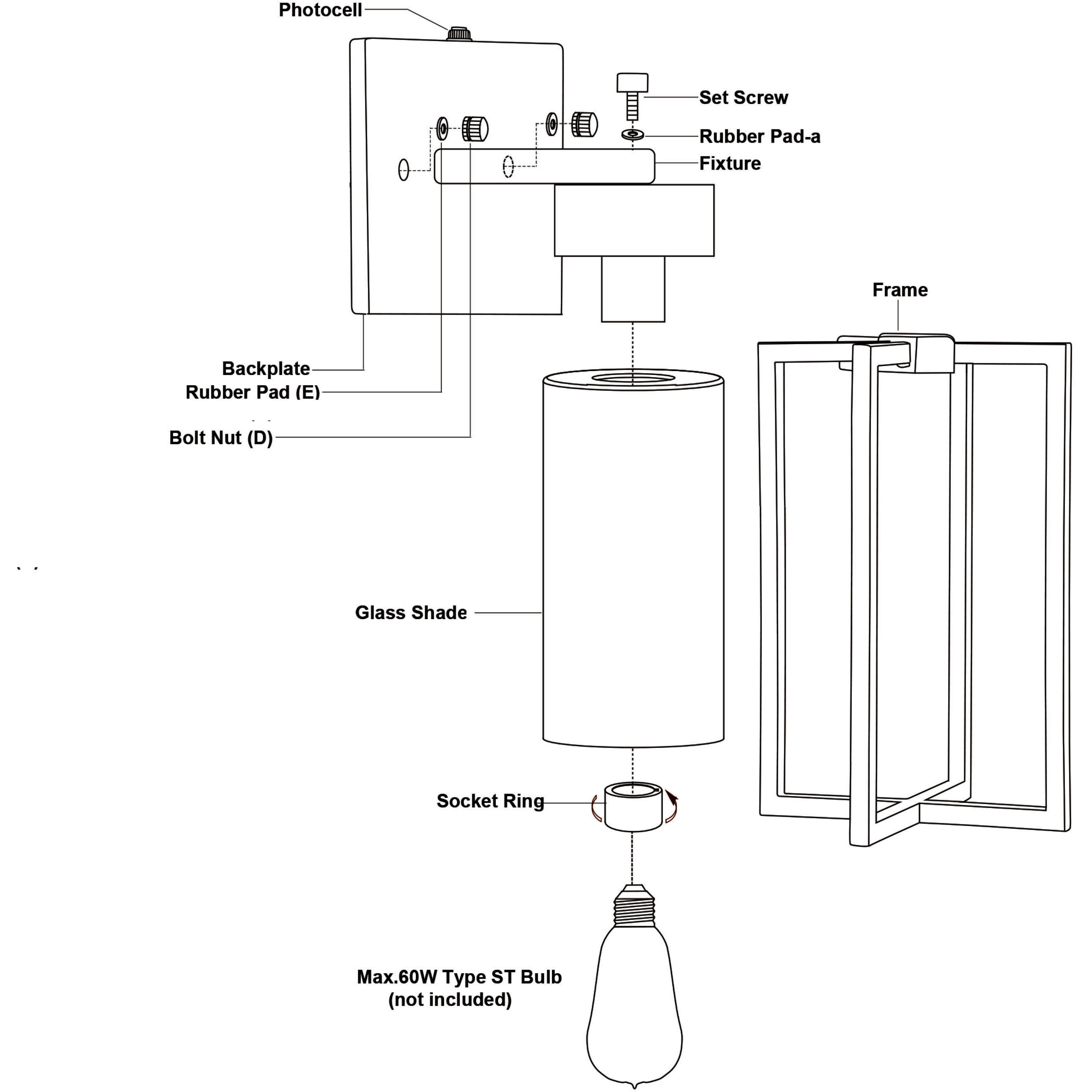 Kilbourne LED 13 inch Textured Black Outdoor Wall