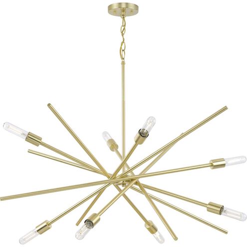 Astra 8 Light 42.38 inch Satin Brass Chandelier Ceiling Light, Design Series
