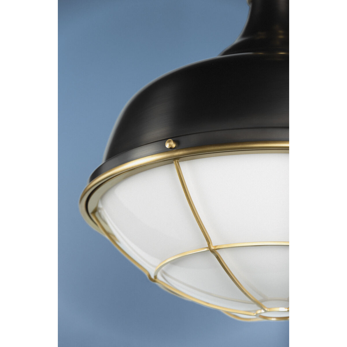 Holkham 1 Light 18 inch Aged Brass and Distressed Bronze Pendant Ceiling Light