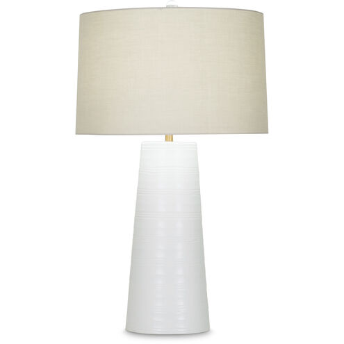 Annabelle 30.5 inch 150.00 watt Off-White Carved Table Lamp Portable Light