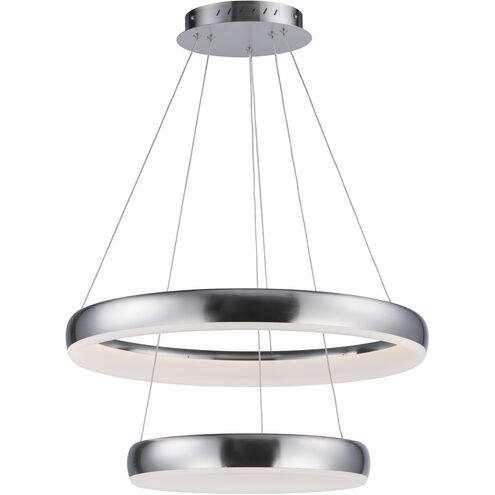 Innertube LED 23.5 inch Satin Nickel Multi-Light Pendant Ceiling Light