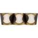 Flare 3 Light 24 inch Legacy Brass and Dark Bronze Vanity Light Wall Light
