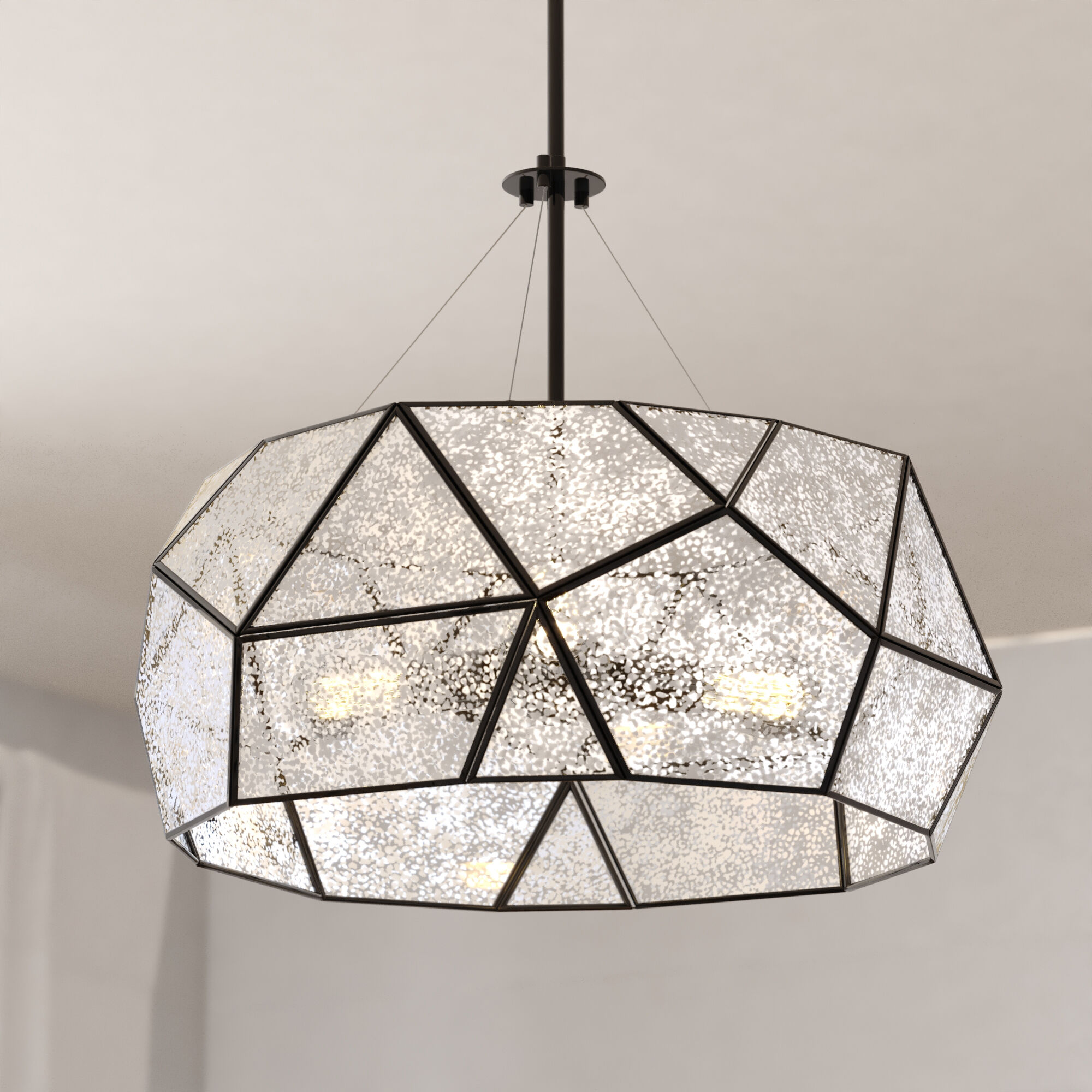 Euclid LED 20 inch Black Pendant Ceiling Light