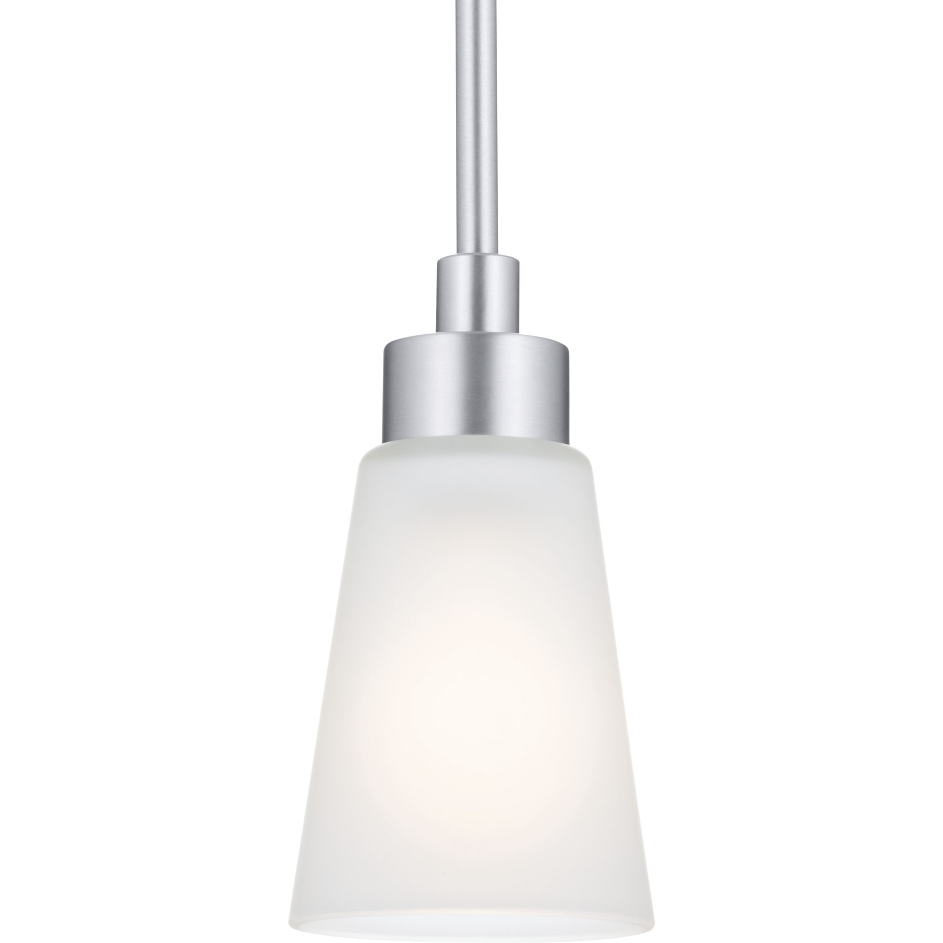 Erma 1 Light Brushed Nickel Mini Pendant Ceiling Light