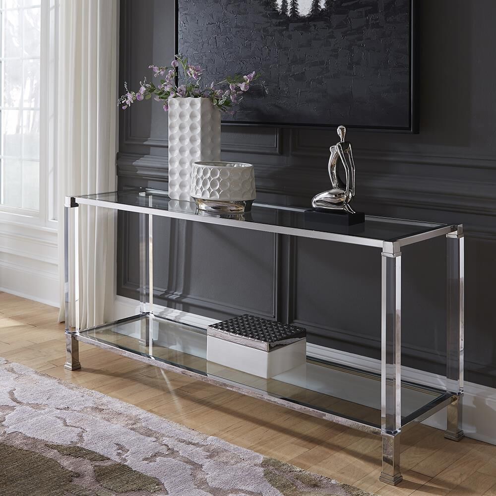 Clare 63 inch Silver Console Table