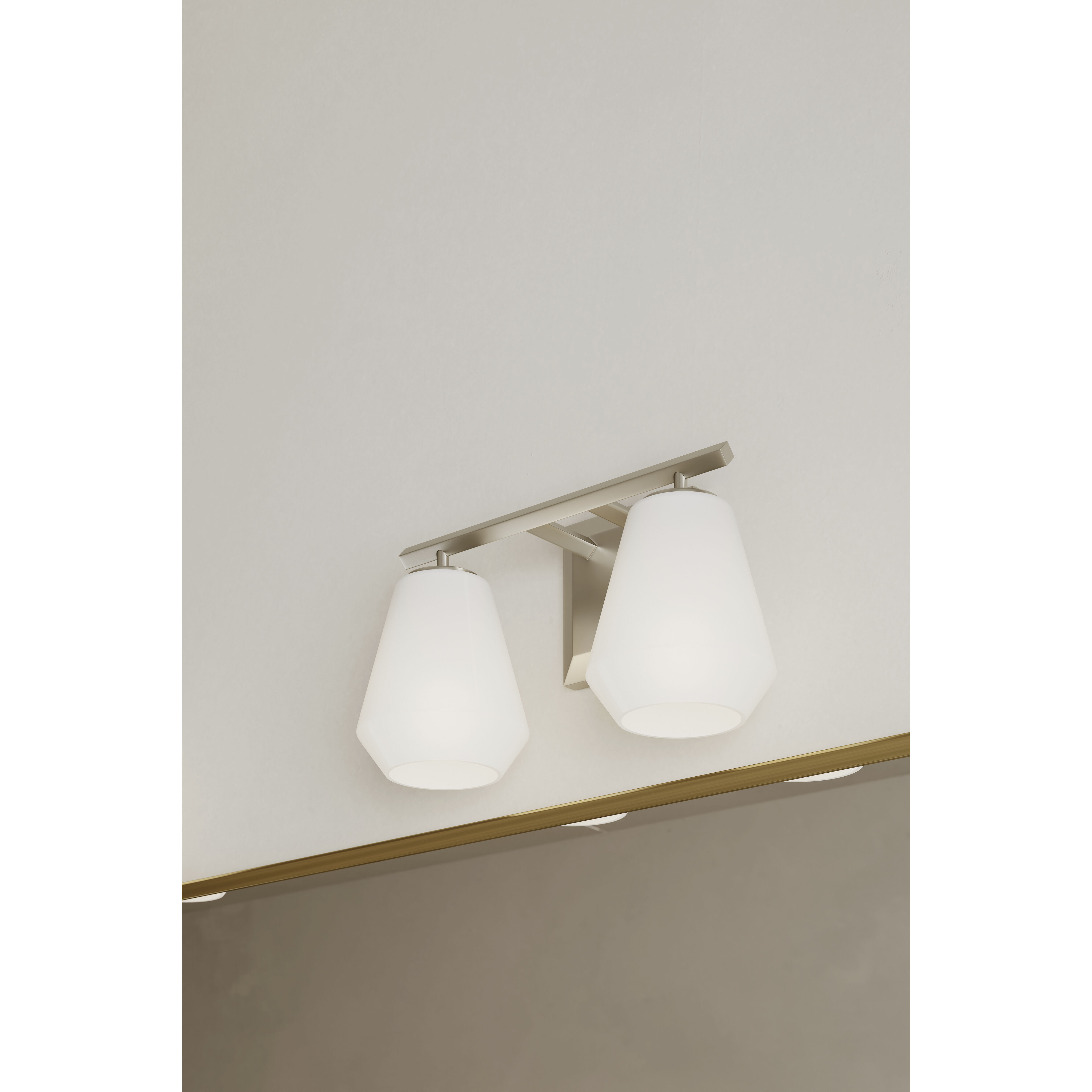 Siena 2 Light 14.25 inch Brushed Nickel Vanity Wall Light
