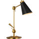 TOB by Thomas O'Brien Signoret 31.75 inch 9 watt Burnished Brass Task Table Lamp Portable Light