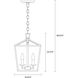 C&M by Chapman & Myers Dianna 3 Light 9.75 inch Midnight Black Pendant Ceiling Light