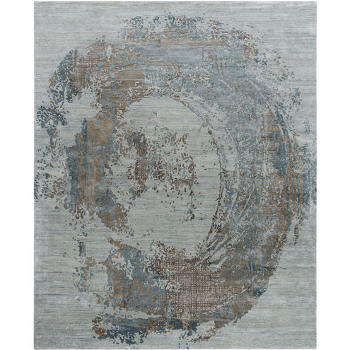 Opulence 96 X 30 inch Metallic - Silver/Sage/Grey/Dark Grey/Nickel/Slate Handmade Rug in 2.5 x 8